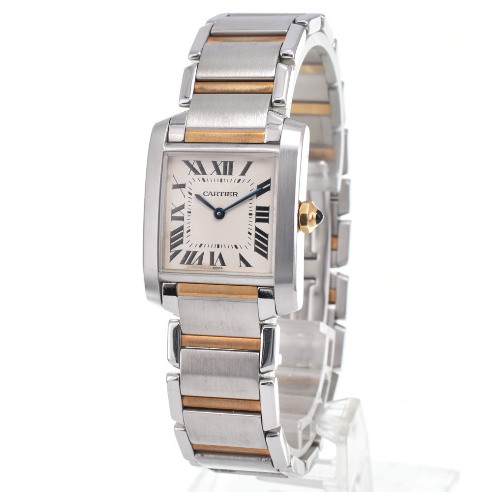 Cartier Tank Francaise Quartz Stainless Steel and Yellow Gold 25