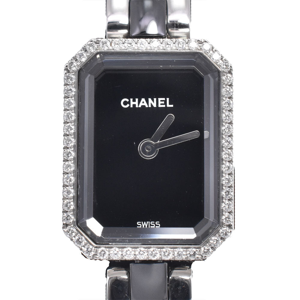 Chanel Premiere Mini Quartz Stainless Steel and Ceramic with Diamond Bezel 15