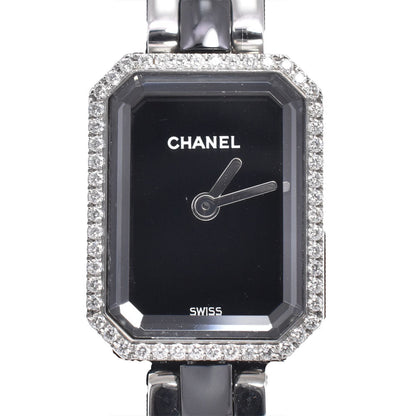 Chanel Premiere Mini Quartz Stainless Steel and Ceramic with Diamond Bezel 15