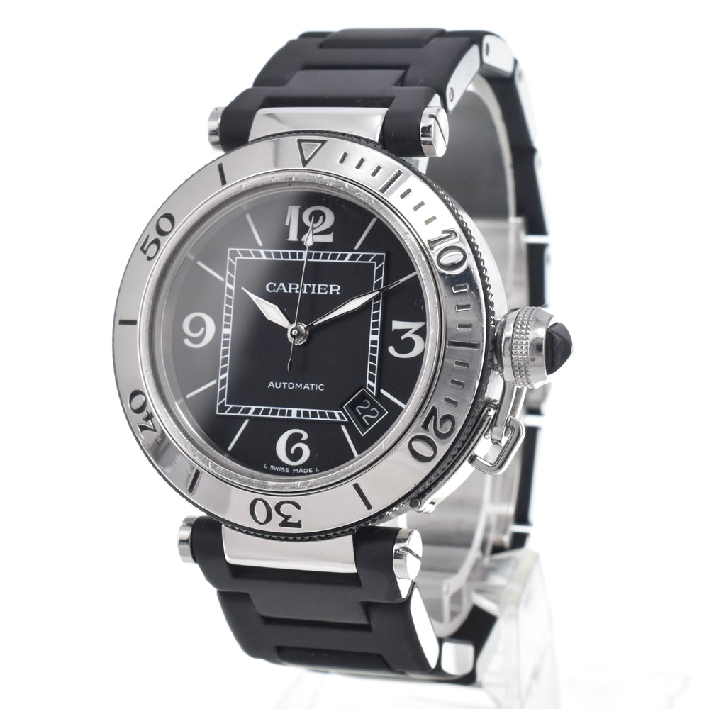 Cartier Pasha Seatimer Automatic Stainless Steel and Rubber 40