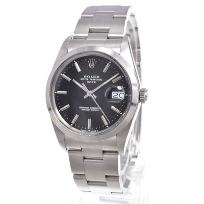 Rolex Oyster Perpetual Date Automatic Stainless Steel and Yellow Gold with Diamond Markers 34