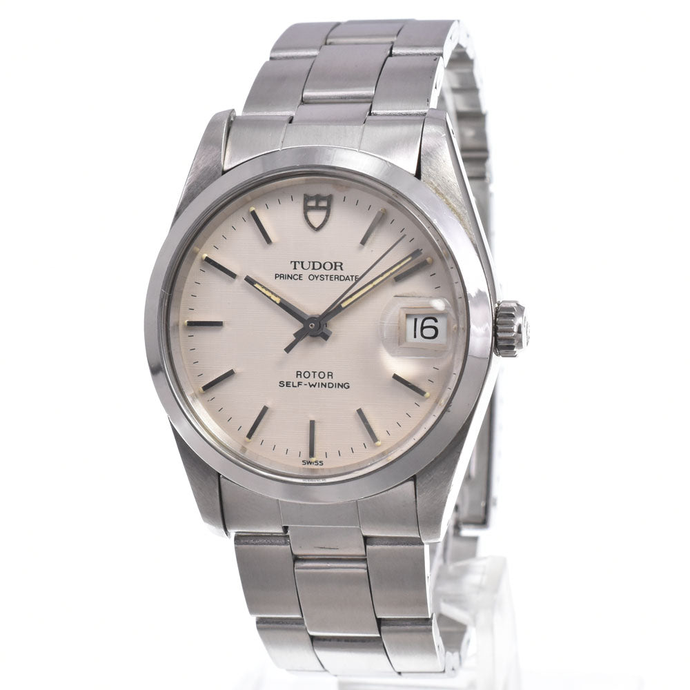 Tudor Prince Date Automatic Stainless Steel and White Gold with Diamonds 34
