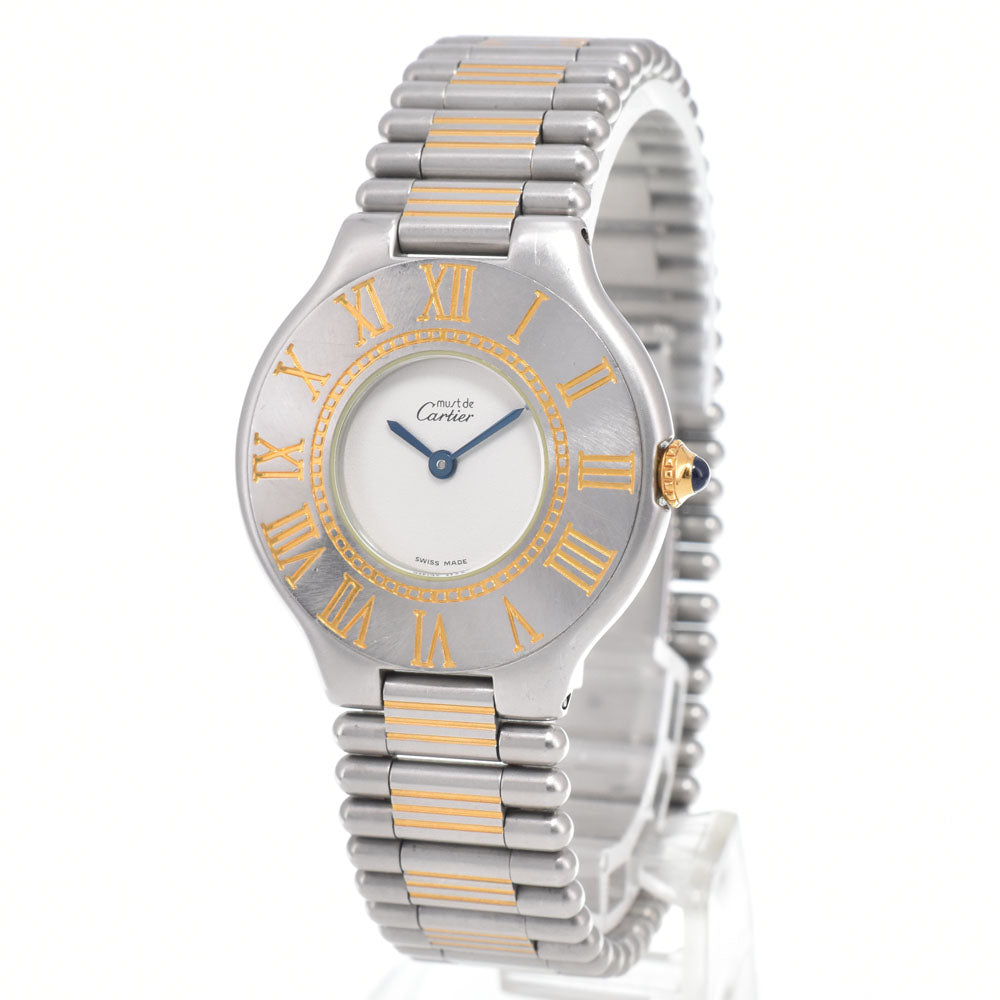 Cartier Montre Vintage Cartier Must 21 Bracelet en cuir Product Image