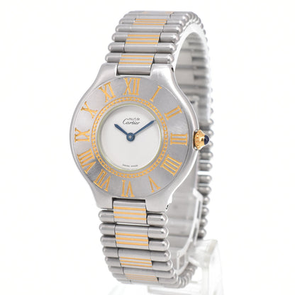 Cartier Montre Vintage Cartier Must 21 Bracelet en cuir Product Image
