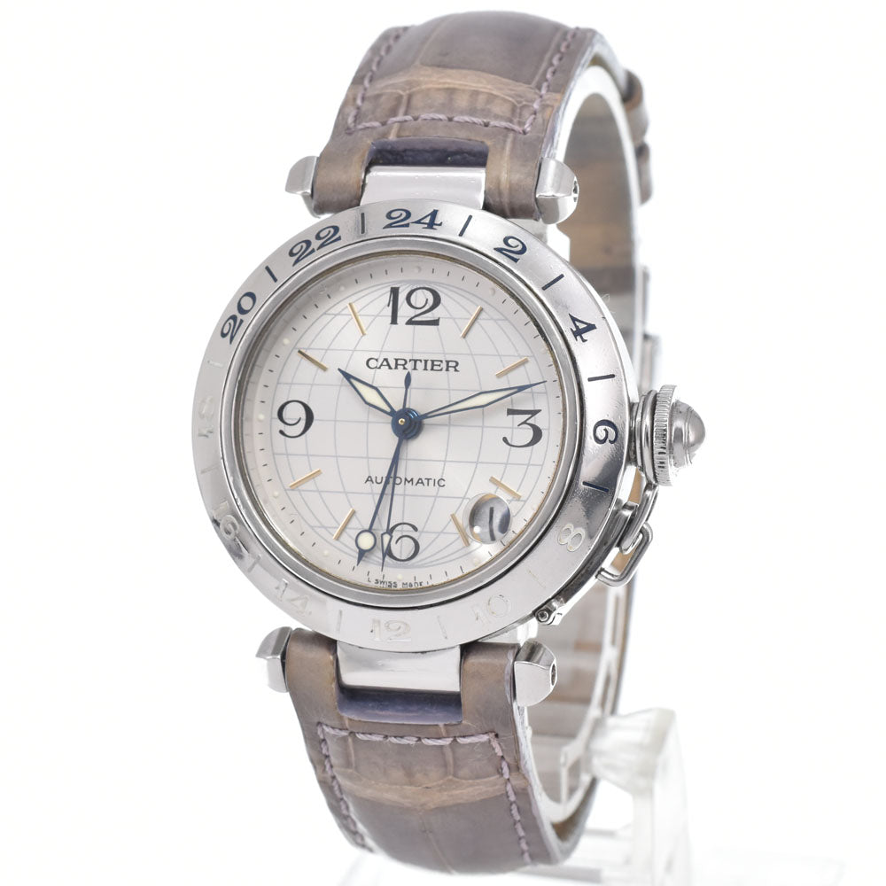 Cartier Pasha C Automatic Leather and Steel 35