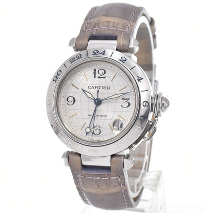 Cartier Pasha C Automatic Leather and Steel 35