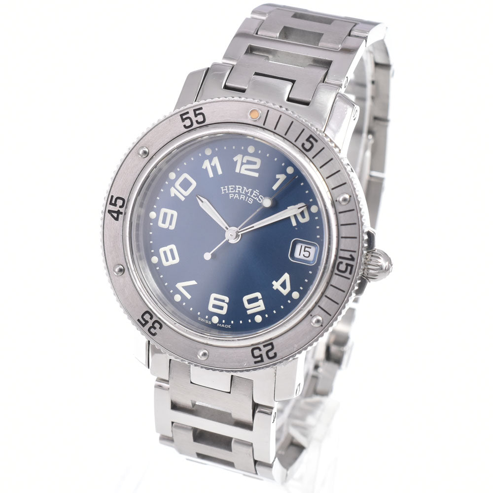 Hermes Clipper Quartz Stainless Steel 36