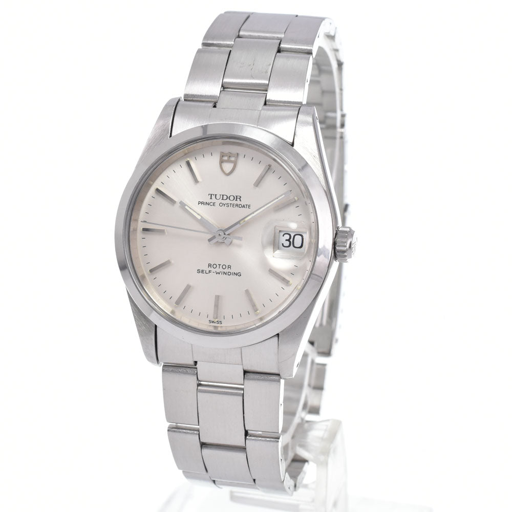 Tudor Prince Date Automatic Stainless Steel and White Gold with Diamonds 34