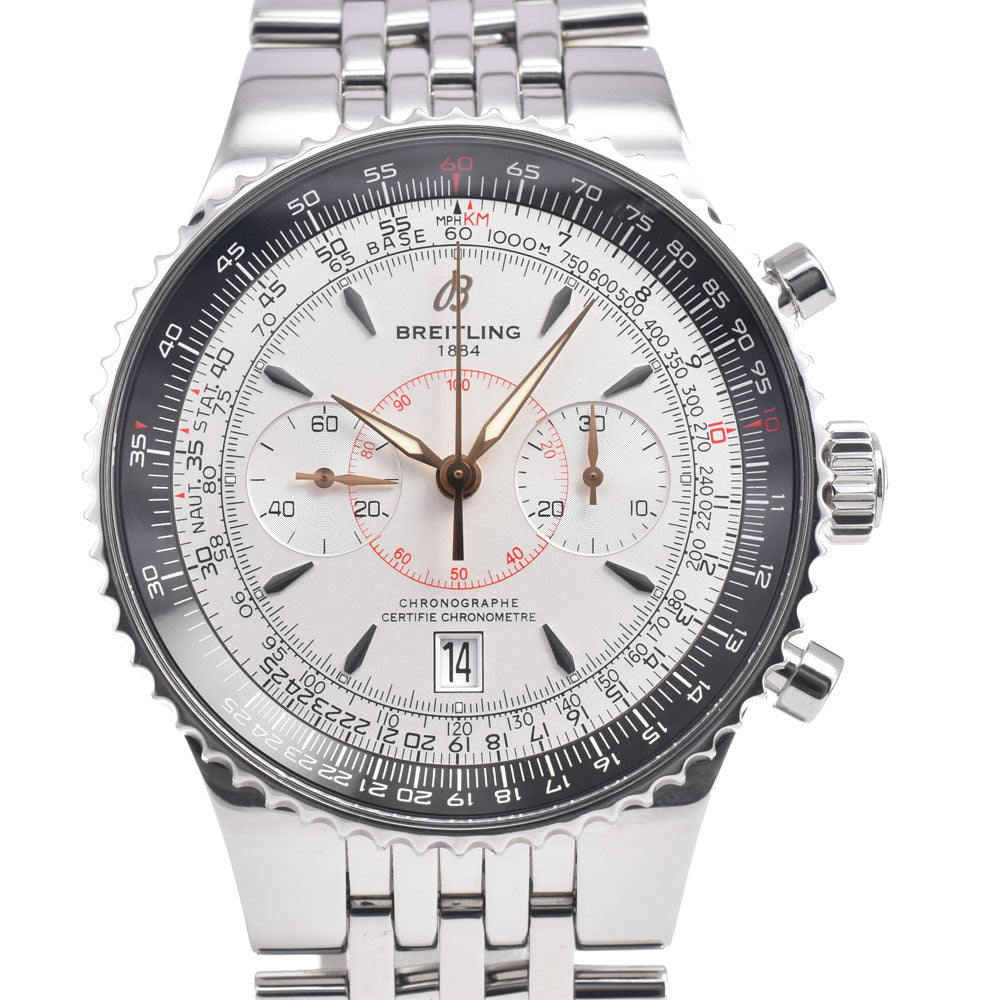Breitling Navitimer Montbrillant Chronograph Automatic Stainless Steel and Leather 38