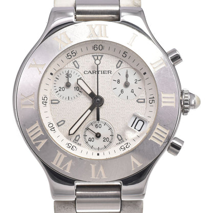 Cartier Must 21 Chronoscaph Quartz Stainless Steel 38