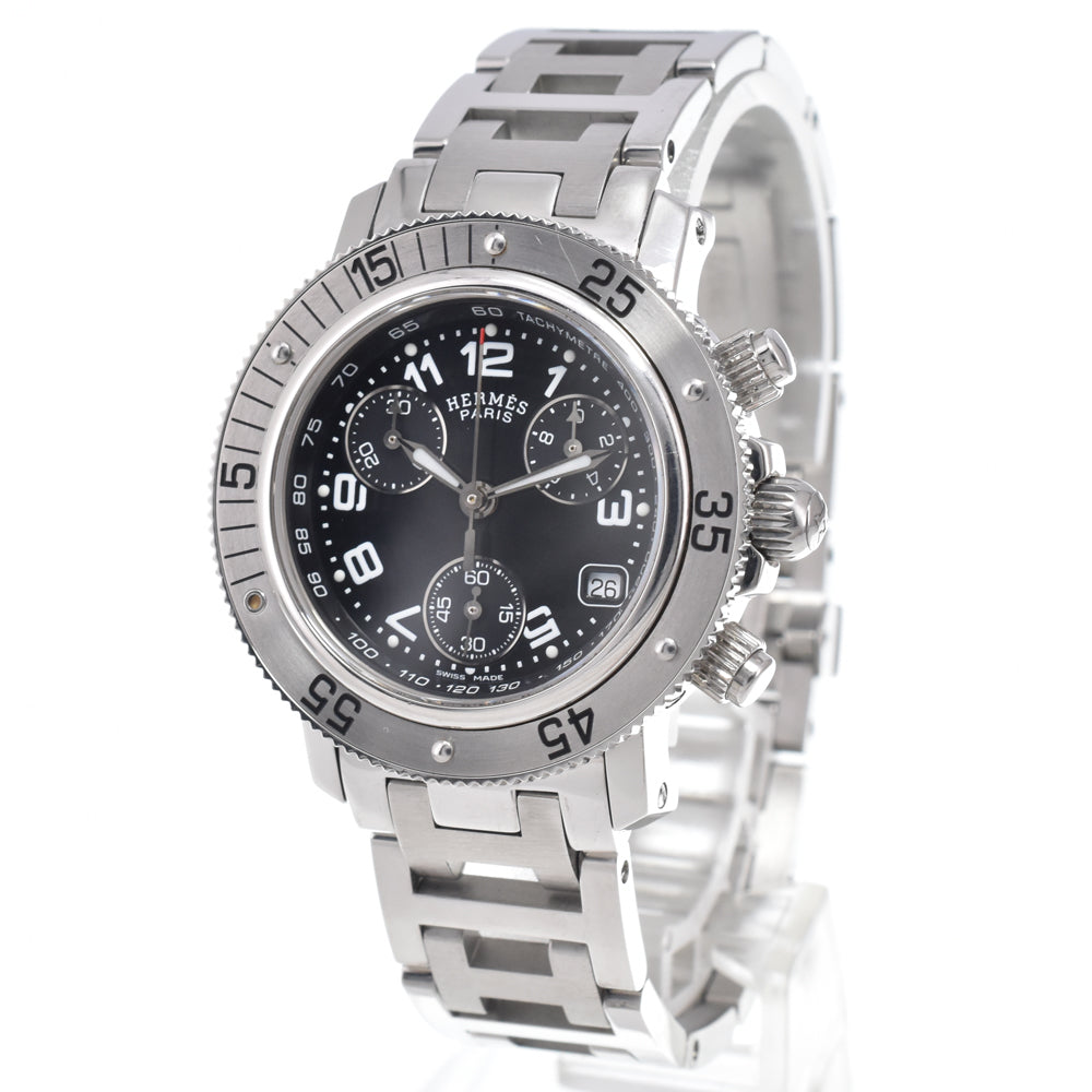 Hermes Clipper Diver Chronograph Quartz Stainless Steel 33