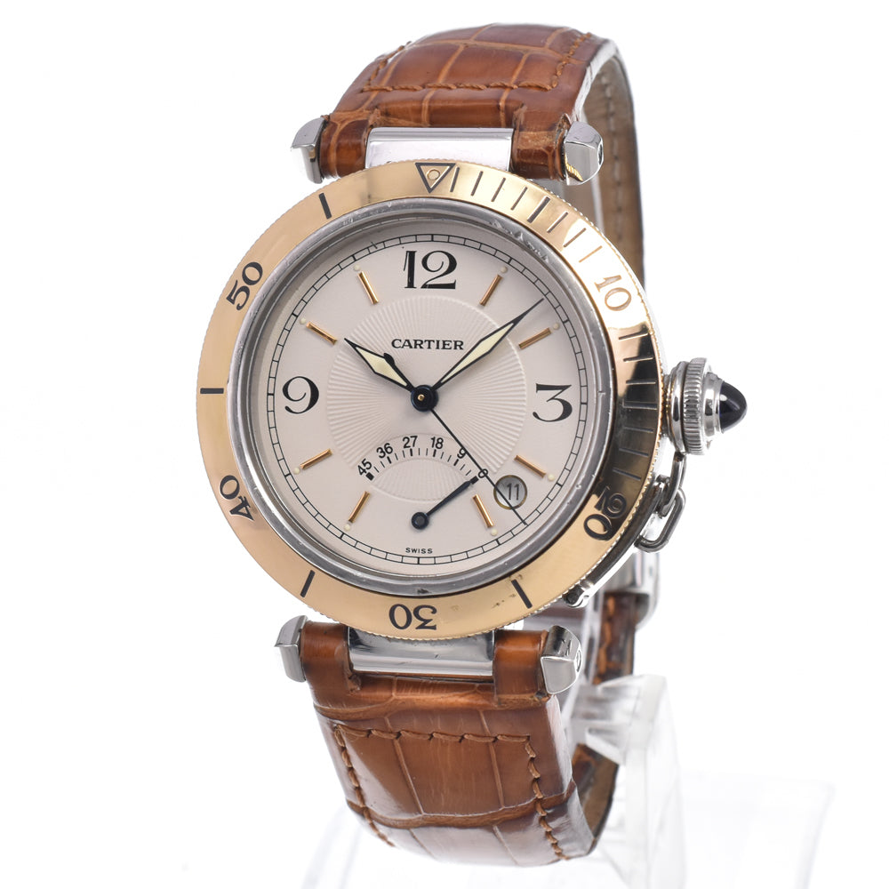 Cartier Pasha C Automatic Leather and Steel 35