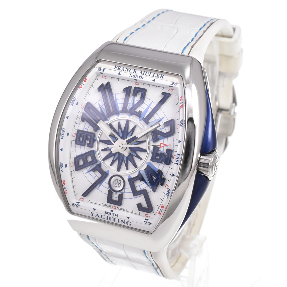 Franck Muller Vanguard Yachting Automatic Stainless Steel and Rubber 44