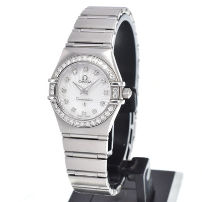 Omega Constellation Quartz Stainless Steel with Diamond Bezel and Markers 22