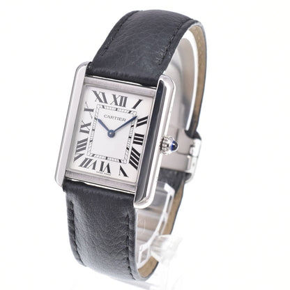 Cartier Must de Cartier Tank Quartz Stainless Steel and Leather 25