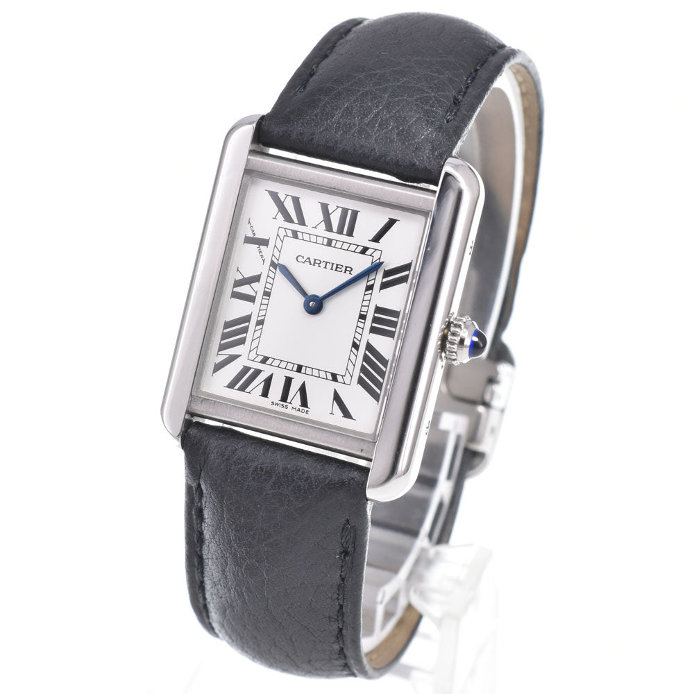 Cartier Must de Cartier Tank Quartz Stainless Steel and Leather 25