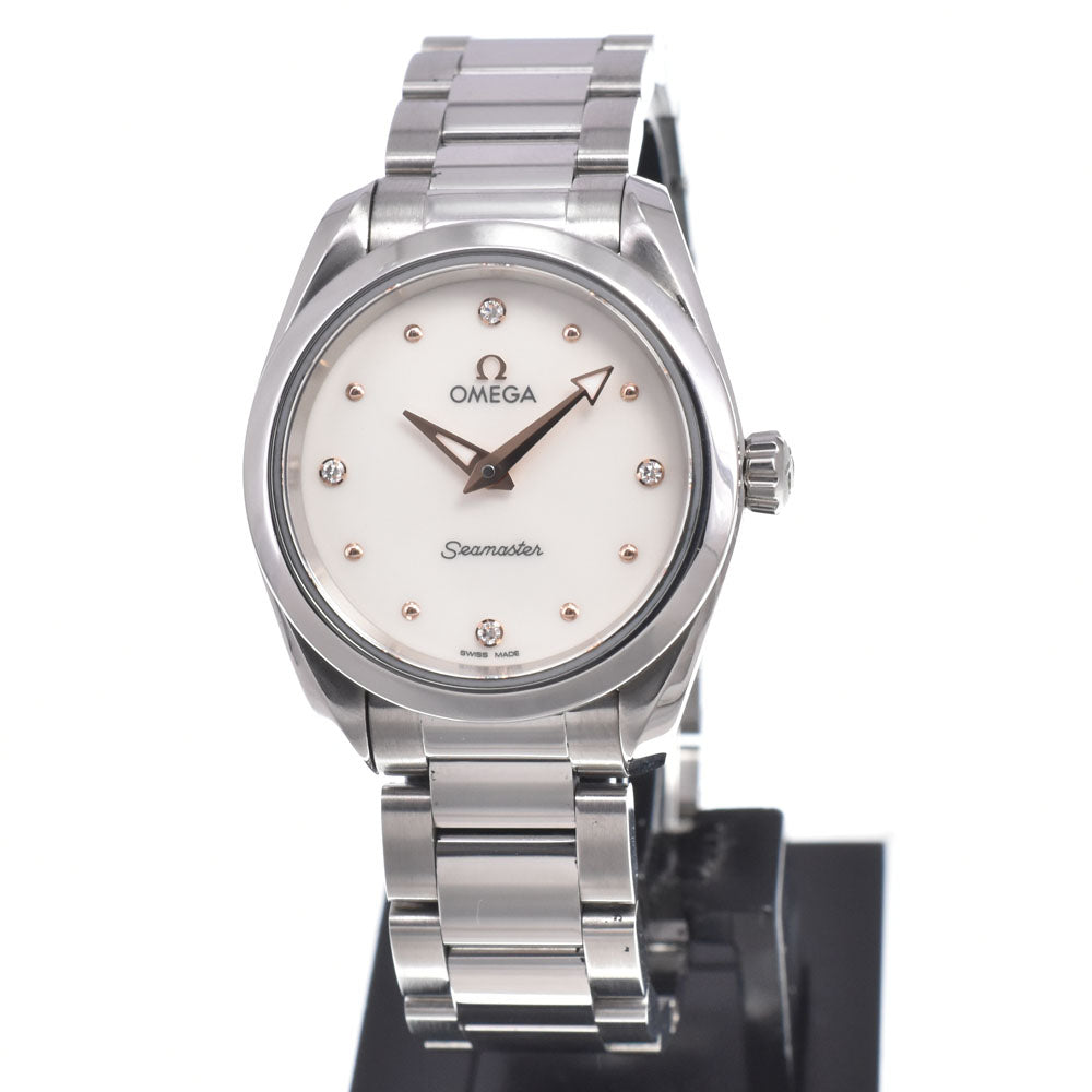 Omega Seamaster Aqua Terra 150M Quartz Stainless Steel with Diamond Markers and Mother of Pearl 28