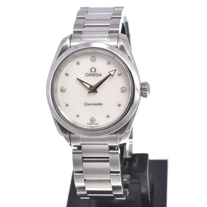 Omega Seamaster Aqua Terra 150M Quartz Stainless Steel with Diamond Markers and Mother of Pearl 28