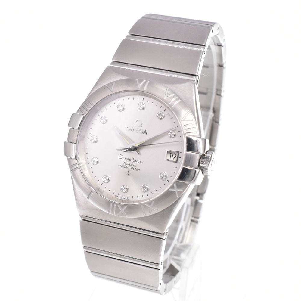 Omega Constellation Co-Axial Chronometer Automatic Stainless Steel with Diamond Markers 35