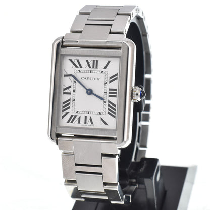 Cartier Tank Solo Quartz Stainless Steel and Leather 24