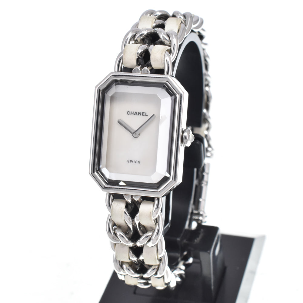 Chanel Premiere Rock Quartz Stainless Steel and Leather 20