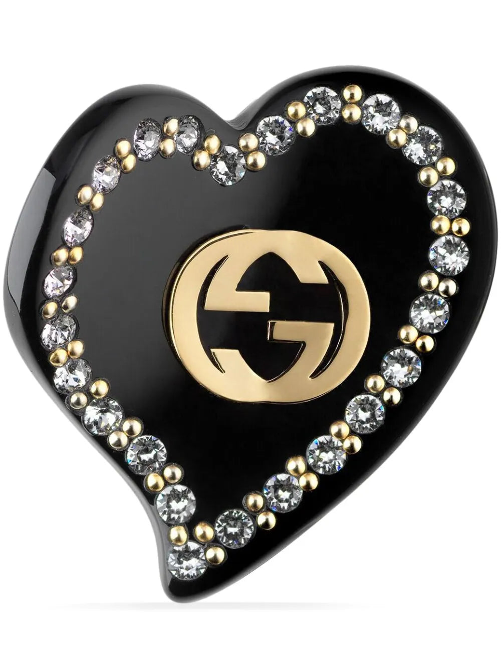 Gucci Interlocking G heart hair clip small