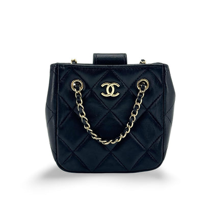 Chanel CC Square Clutch with Chain Quilted Lambskin Mini