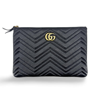 Gucci GG Marmont Pouch Matelasse Leather Product Image