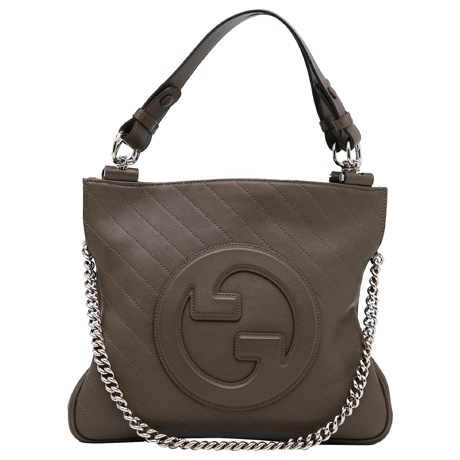 Gucci Blondie NM Tote Diagonal Quilted Leather Small