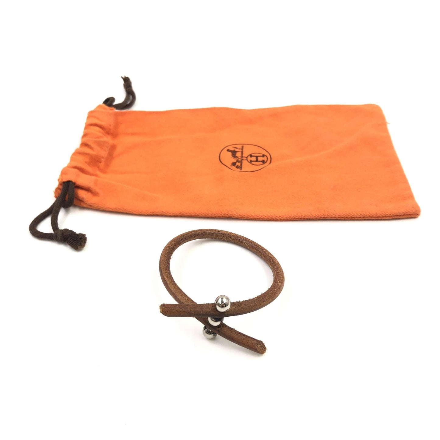 Hermes Lock Bracelet Leather and Metal Product Image
