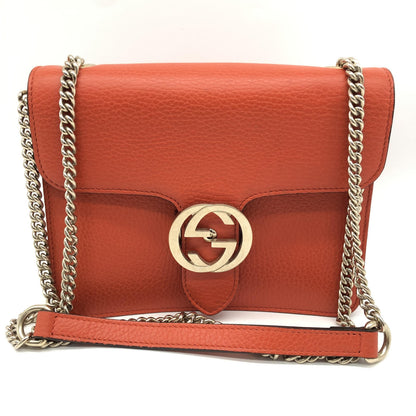 Gucci Interlocking Chain Leather Small