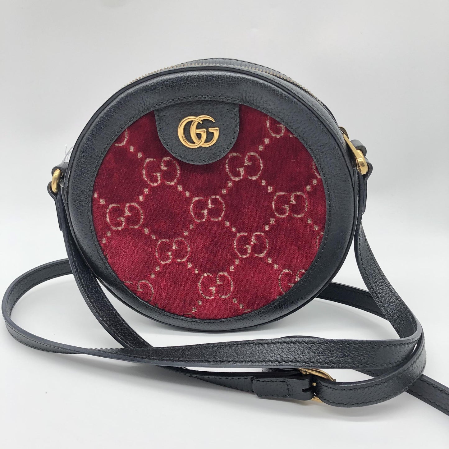 Gucci GG Marmont Round Velvet and Leather Product Image