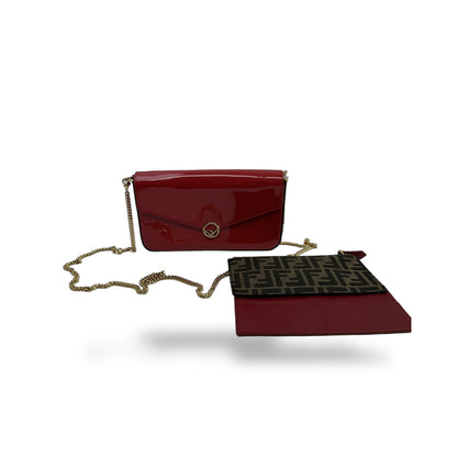 Fendi Wallet on Chain Patent Leather Product Image