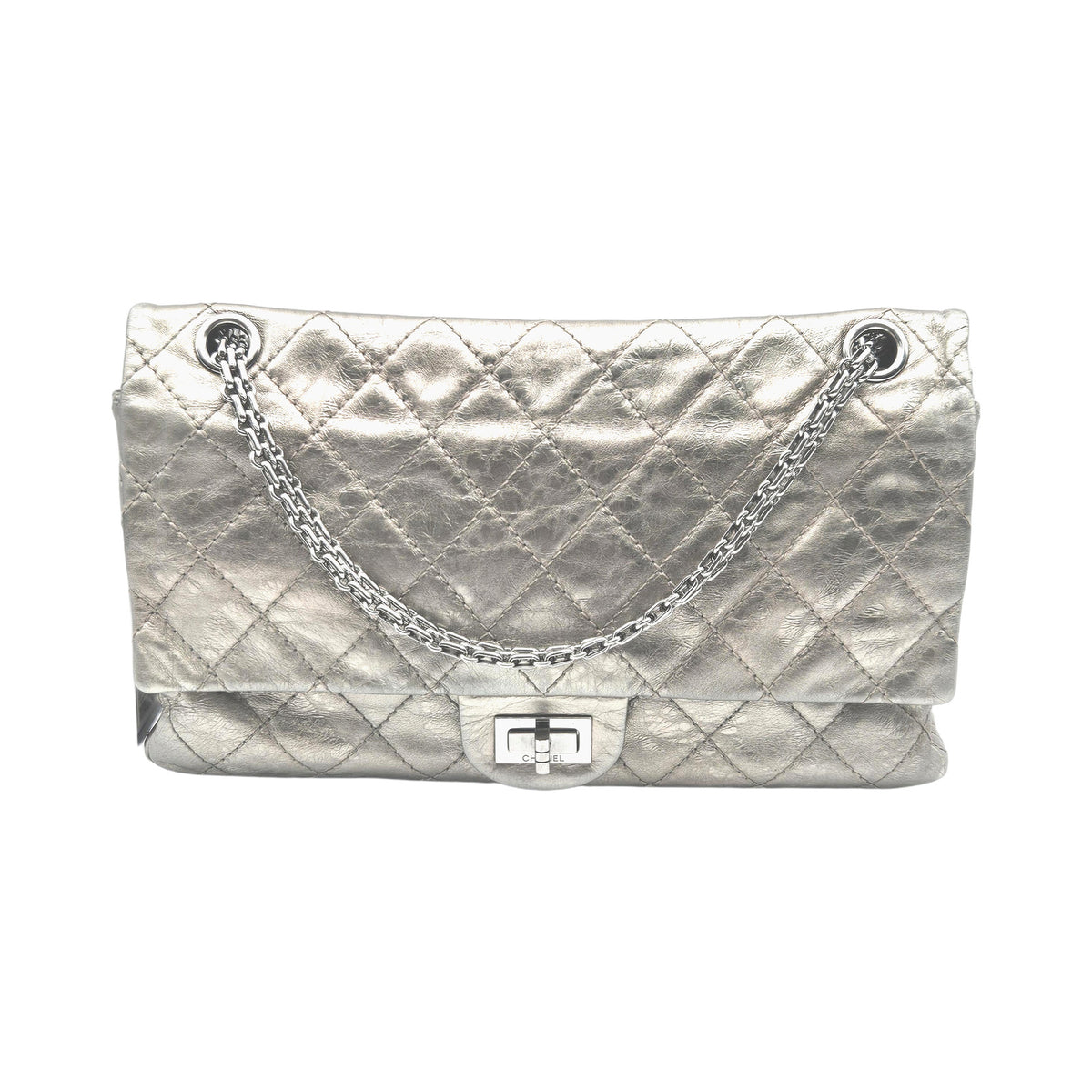 Chanel Reissue 2.55 Flap Quilted Metallic Calfskin 28