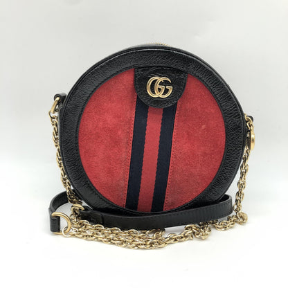 Gucci Ophidia Round Cross Body Suede and leather mini