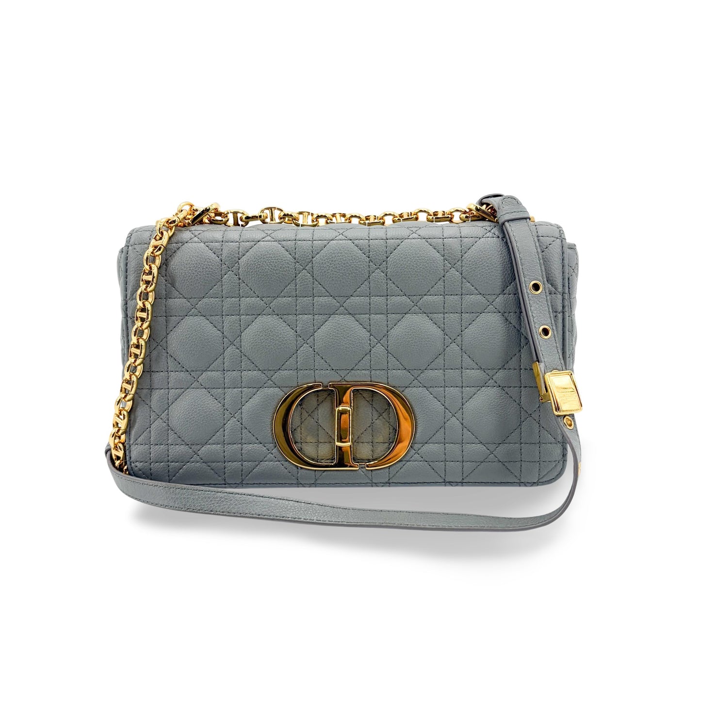 Christian Dior Caro Lucky Star Studded Macrocannage Calfskin Small