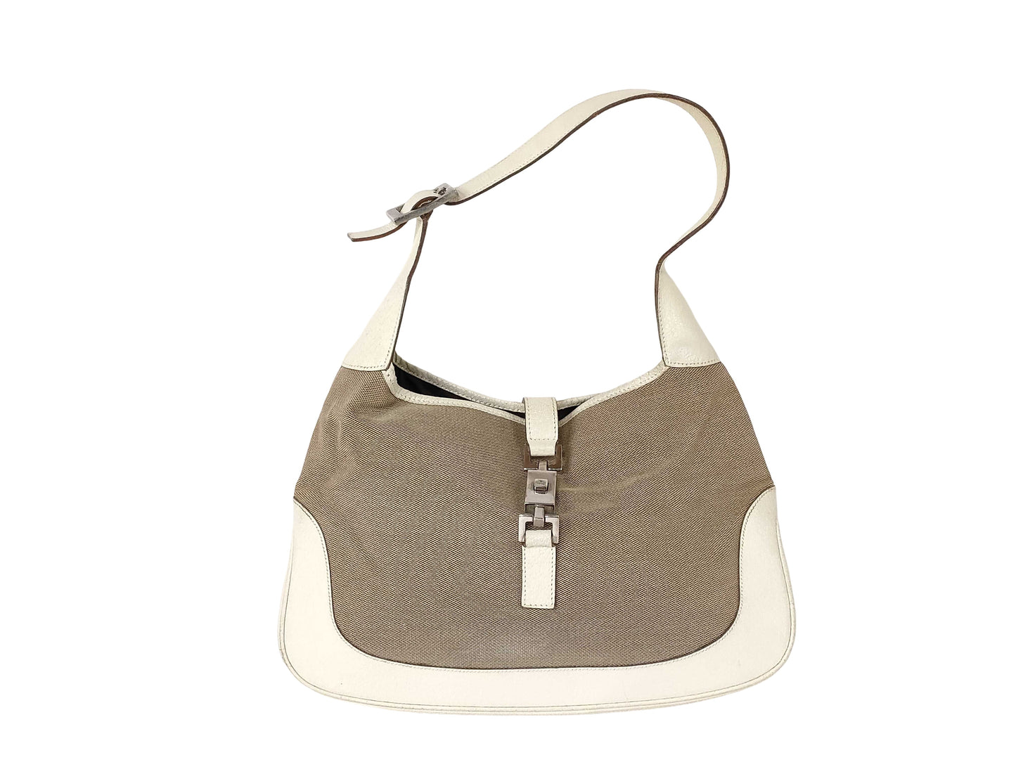 Gucci Vintage Jackie Shoulder Canvas and Leather medium