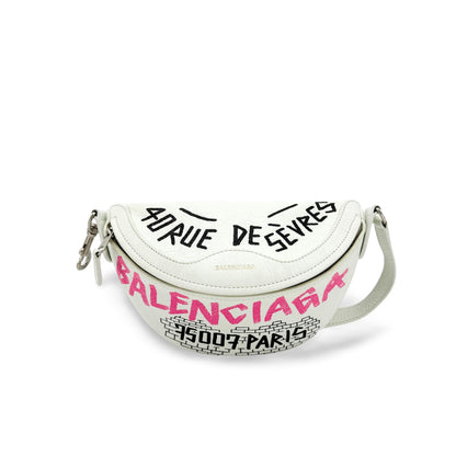 Balenciaga Graffiti Souvenir Belt Leather XXS