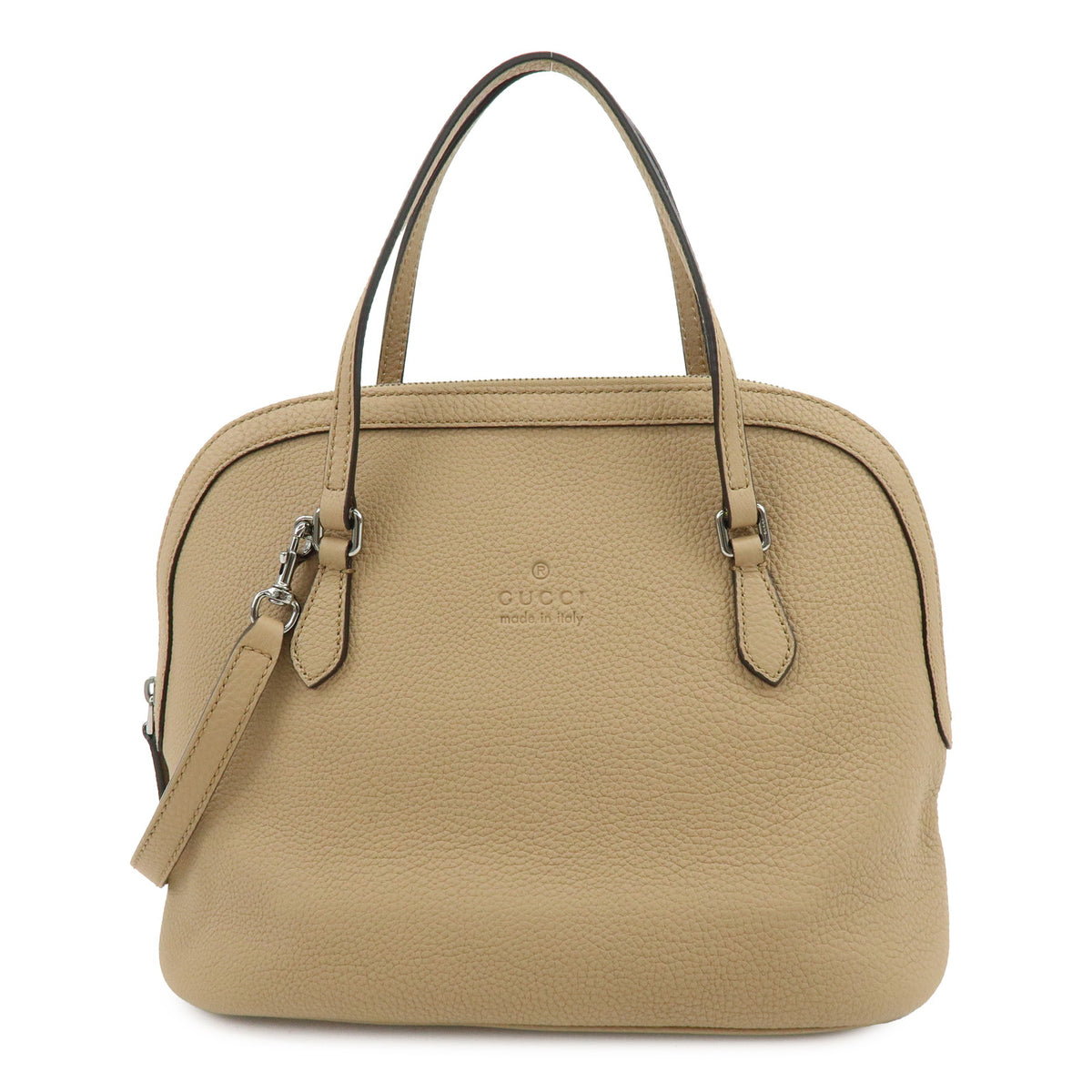 Gucci Lady Dollar Dome Satchel Leather Medium
