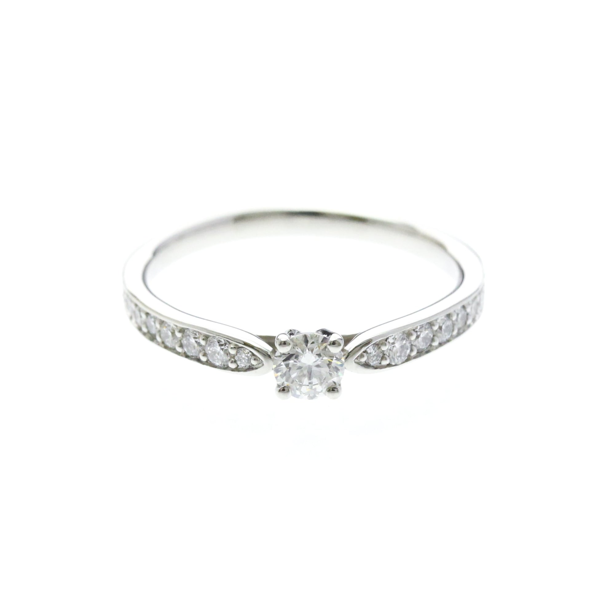 Tiffany & Co. Harmony Solitaire Platinum and Pave Diamonds with RBC Diamond F/SI1 Product Image
