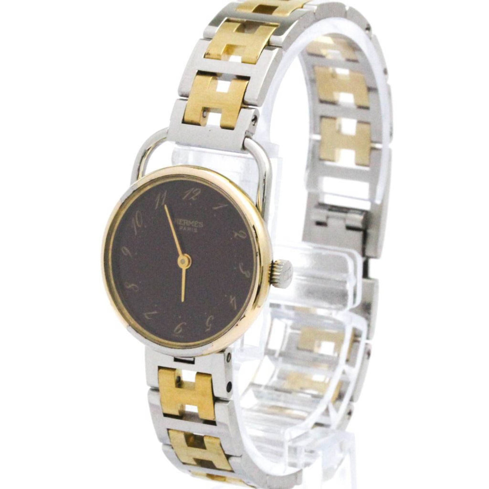 Hermes Arceau Quartz Watch Stainless Steel and Plated Metal 25