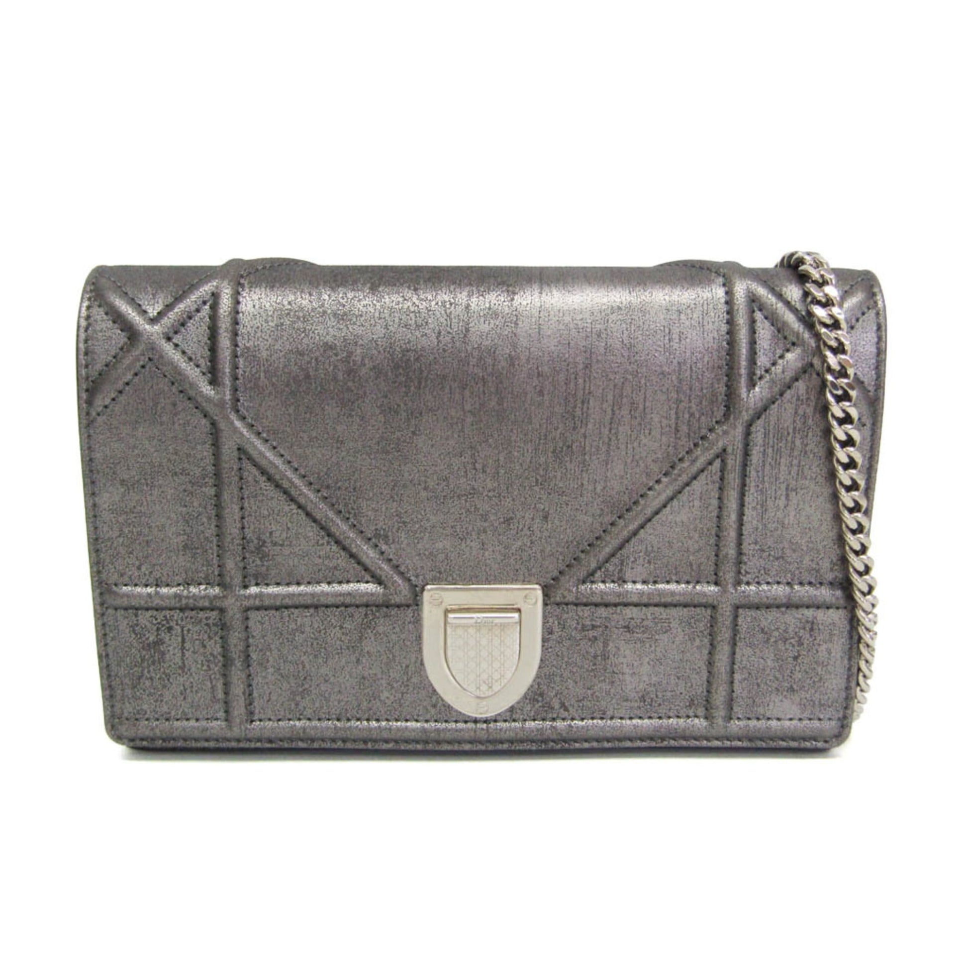 Christian Dior Diorama Chain Clutch Leather Product Image