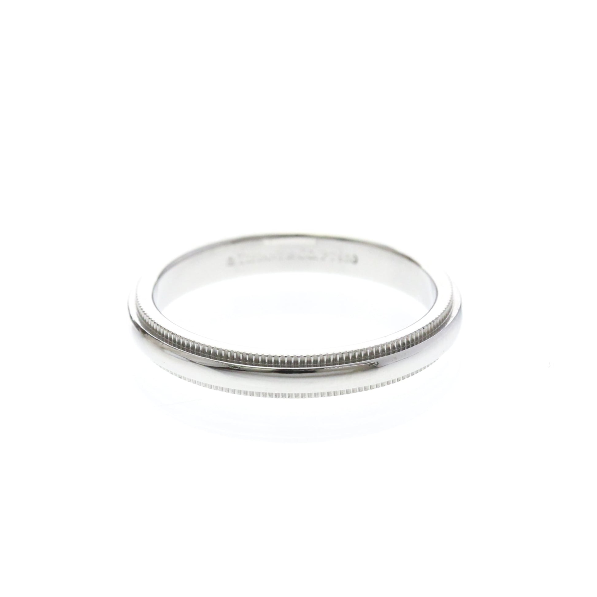 Tiffany & Co. Classic Milgrain Band Platinum 3.9mm