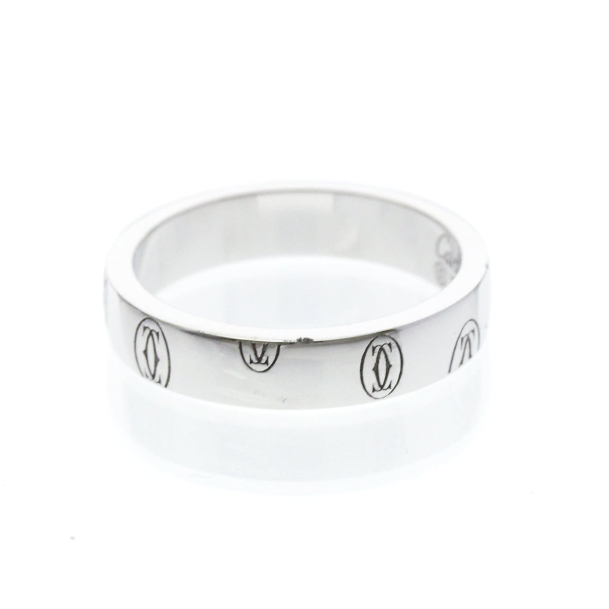 Cartier C de Cartier Happy Birthday Band 18K White Gold 4mm