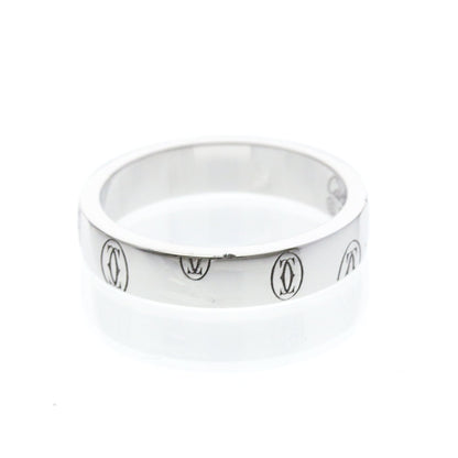 Cartier C de Cartier Happy Birthday Band 18K White Gold 4mm