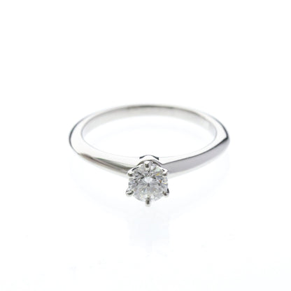 Tiffany & Co. Harmony Solitaire Ring Platinum with RBC Diamond 0.39CT