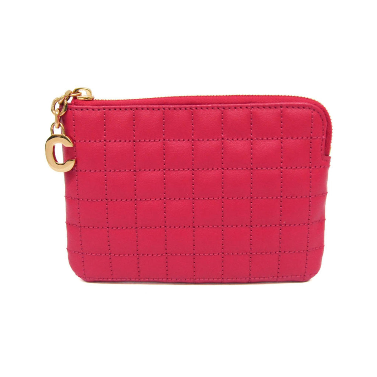 Celine C Charm Quilted Leather Small
