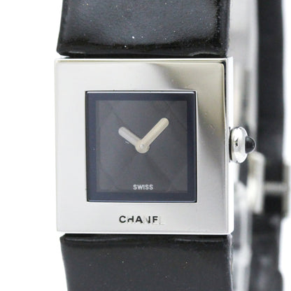 Chanel Matelasse Quartz Stainless Steel and Quilted Leather 19