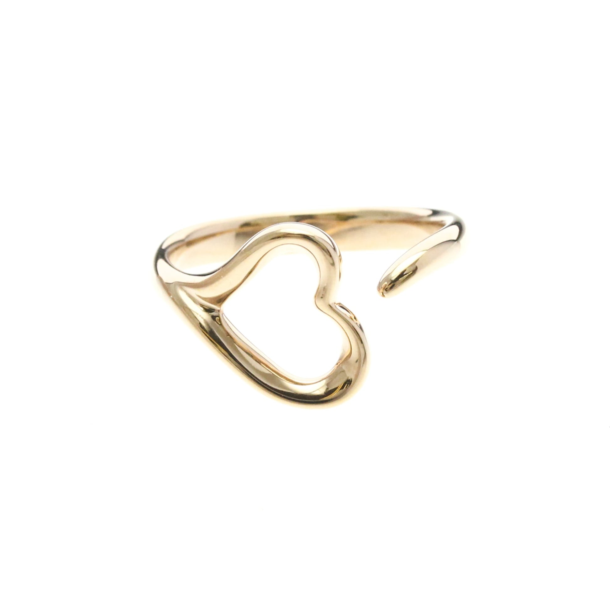 Tiffany & Co. Elsa Peretti Open Heart Ring 18K Rose Gold Mini