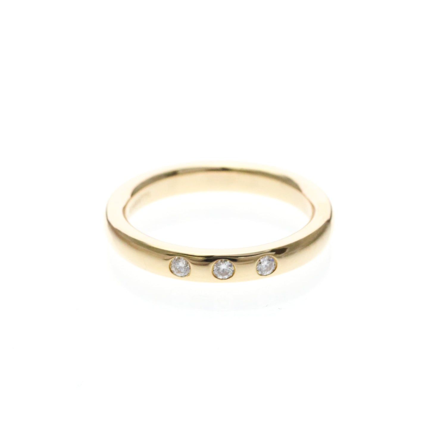 Tiffany & Co. Elsa Peretti 3 Diamond Stacking Band 18K Rose Gold with Diamonds Product Image